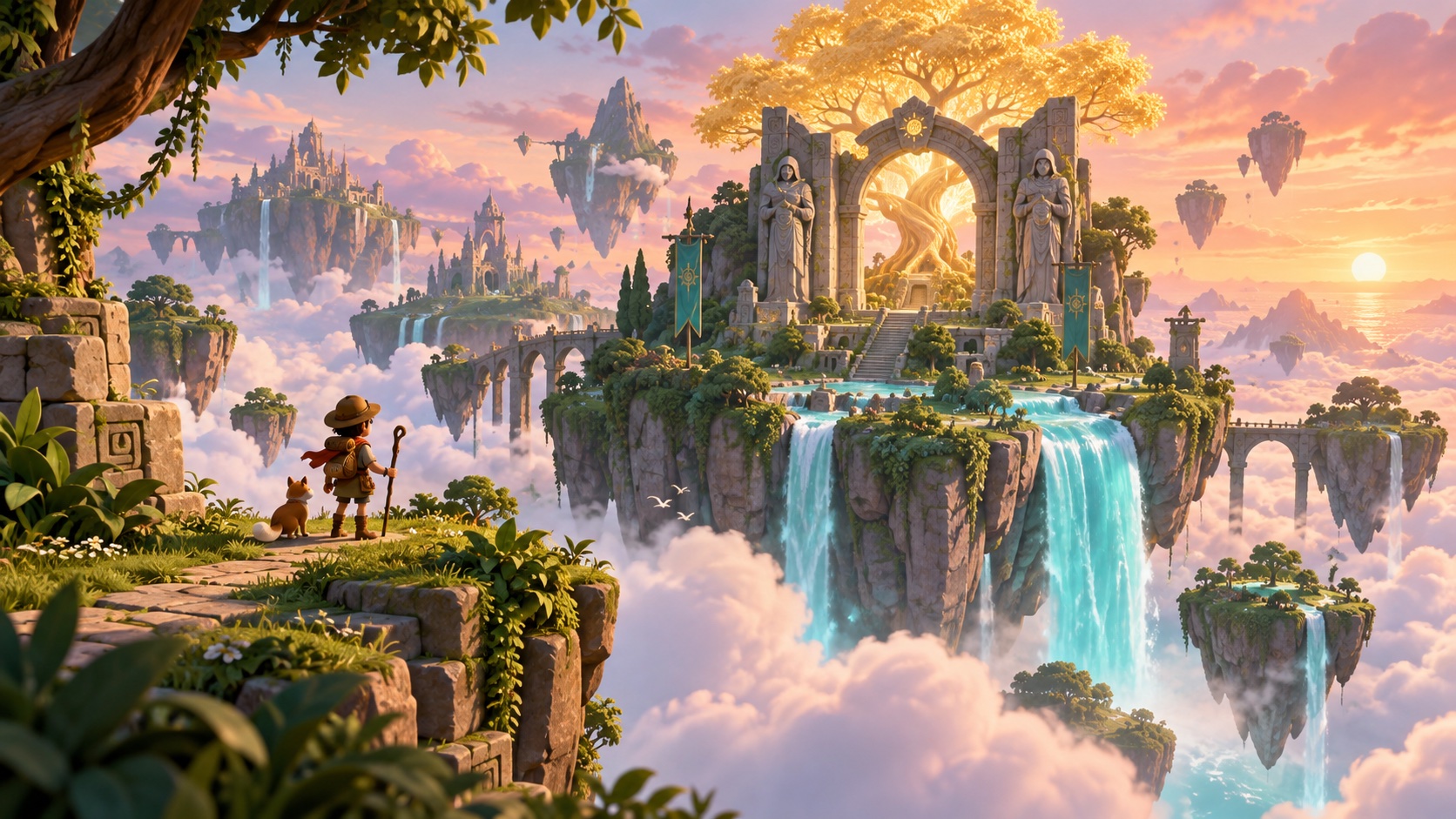 Everwild Isles — 2020s inspired Adventure concept art