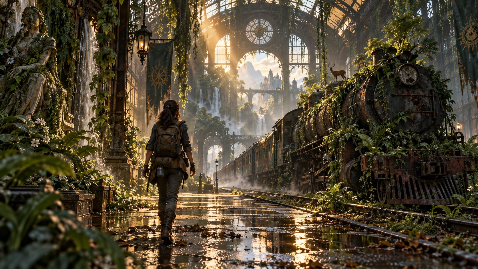 Afterlight — 2020s inspired Narrative Adventure concept art
