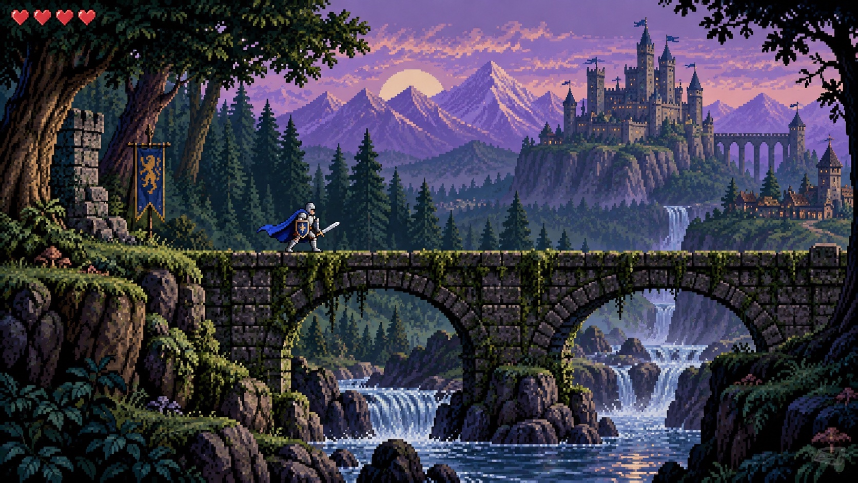 Ironvale — 1990s inspired 16-bit Platformer concept art