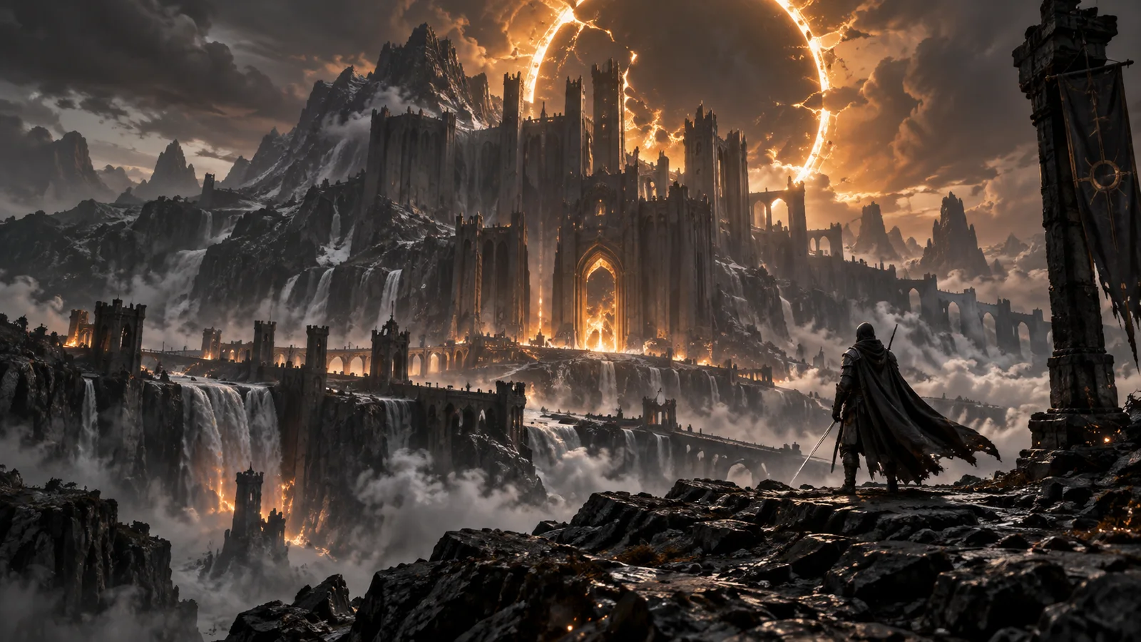 Ashen Crown — a dark fantasy kingdom beneath an eclipse